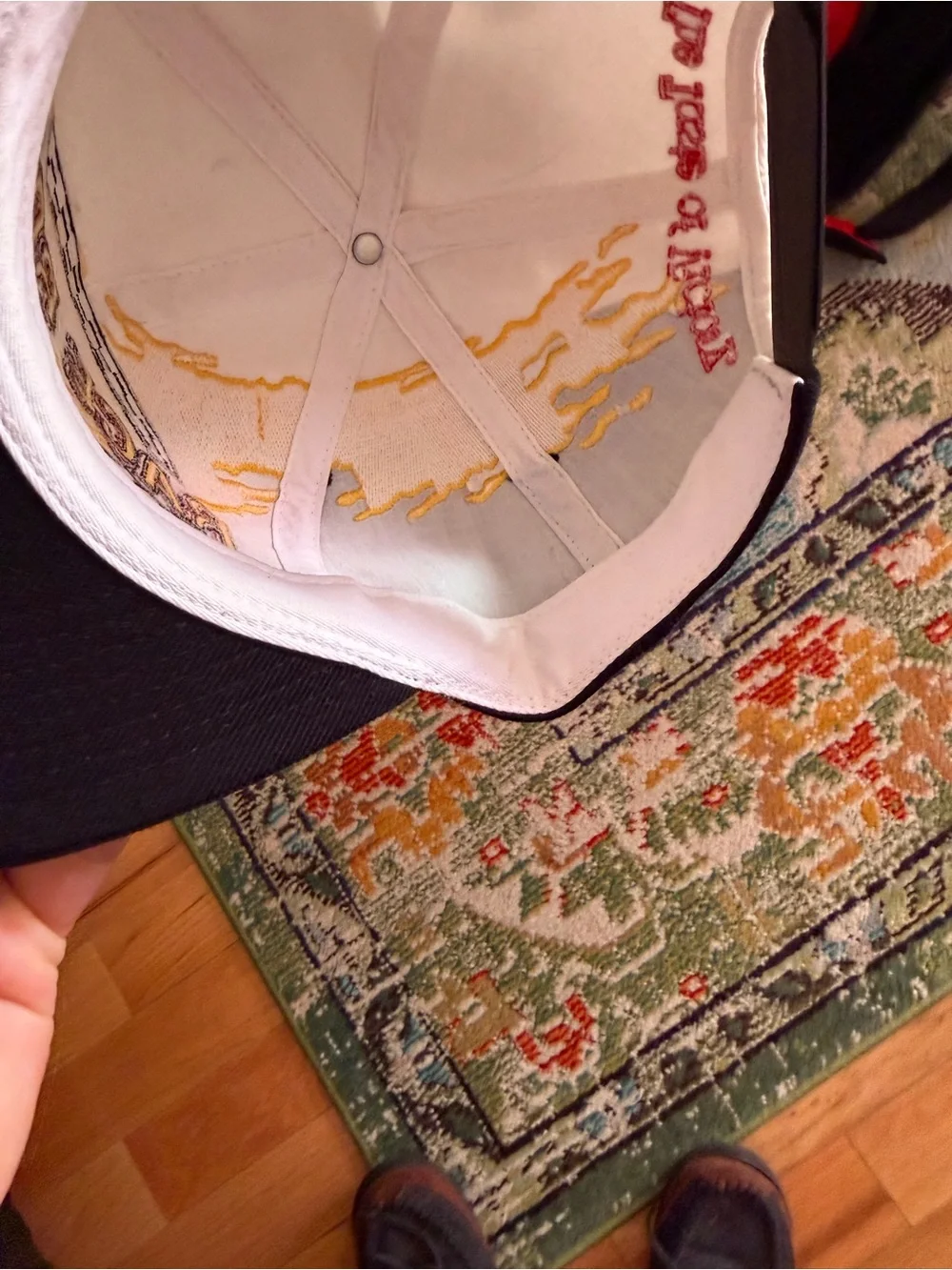 Logo Athletic Black and Yellow Race Rock Las Vegas Cap